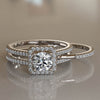 Interchangeable 1.02ct Round Cut Diamond Gold Bridal Set - 02US34